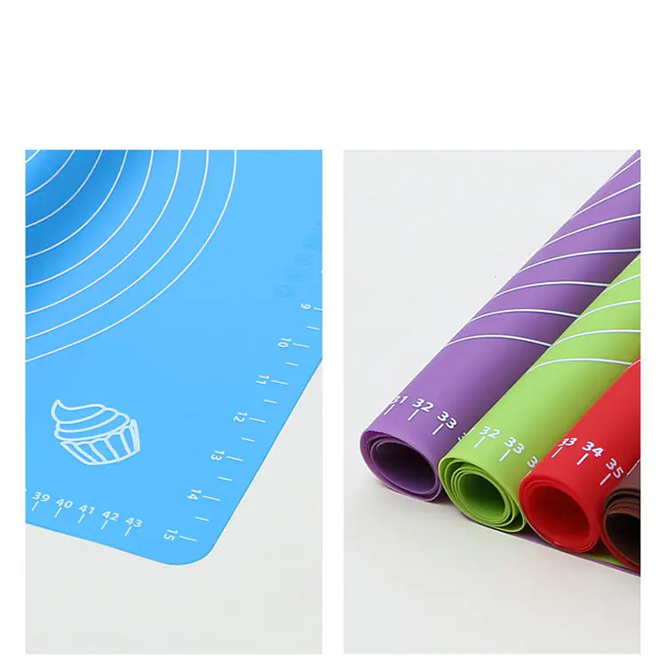 Non-Stick Silicone Pastry & Baking Mat with Measurement Guides