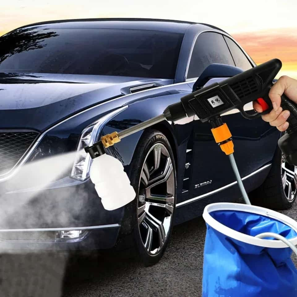 Portable High Pressure Car Washing Gun, Rechargeable Foam Machine Water Gun, Electric Cordless Pressure Spray Water Gun