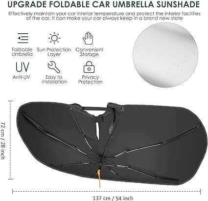 Car Windshield Sun Shade Umbrella(Minor Damage)