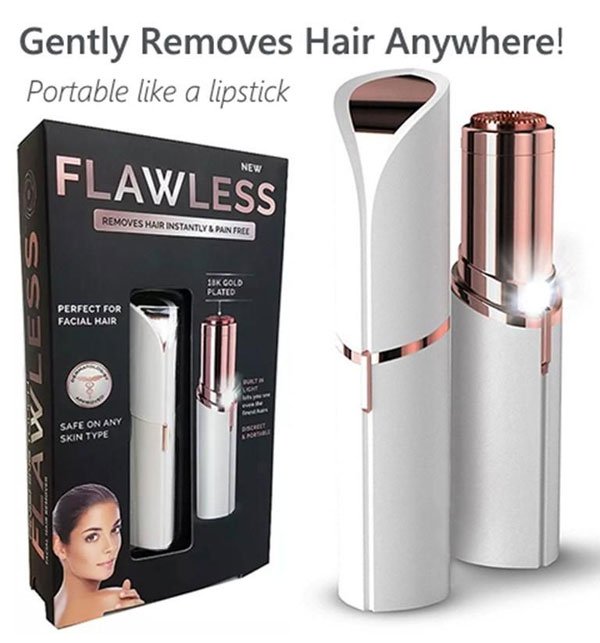 Remove Faceless Hairs With Flawless Facial Chargeable Usb Charging Epilator Face Hair Removal Lipstick Shaver