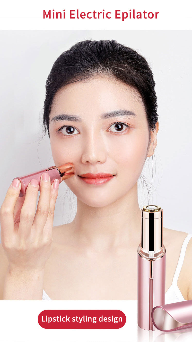 Remove Faceless Hairs With Flawless Facial Chargeable Usb Charging Epilator Face Hair Removal Lipstick Shaver