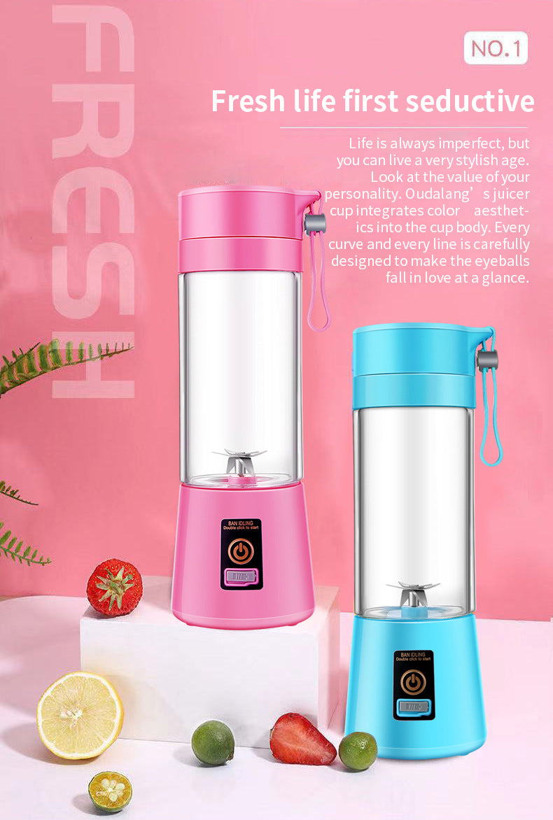 Stay healthy on the go with the 6 Blade Portable And Rechargeable Battery Juice Blender