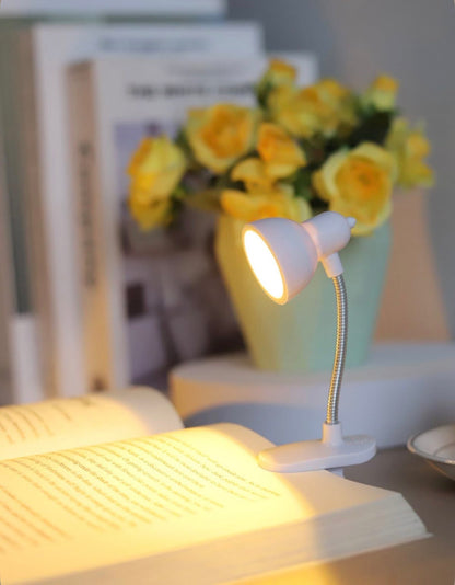 Mini LED Clip-on Book Light | Flexible Reading Lamp for Bedtime | Portable Travel Light