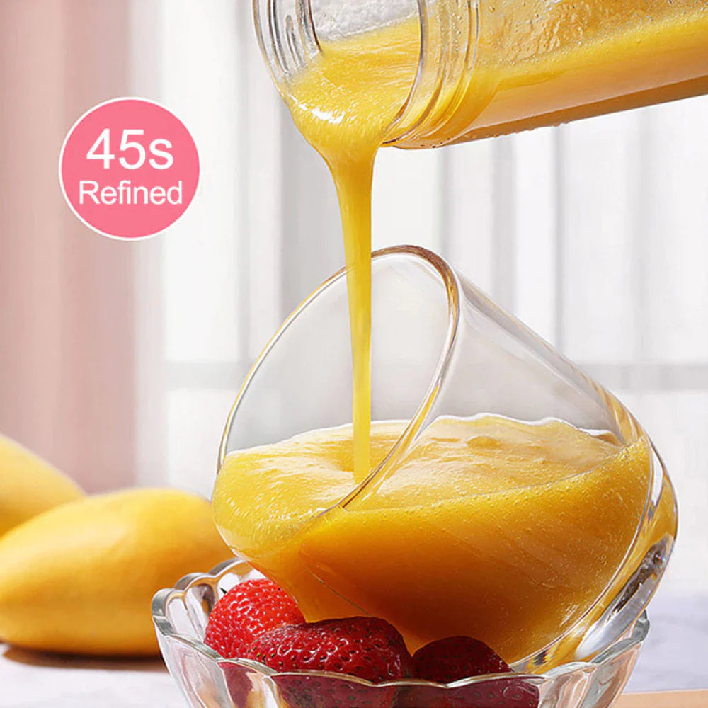 Stay healthy on the go with the 6 Blade Portable And Rechargeable Battery Juice Blender