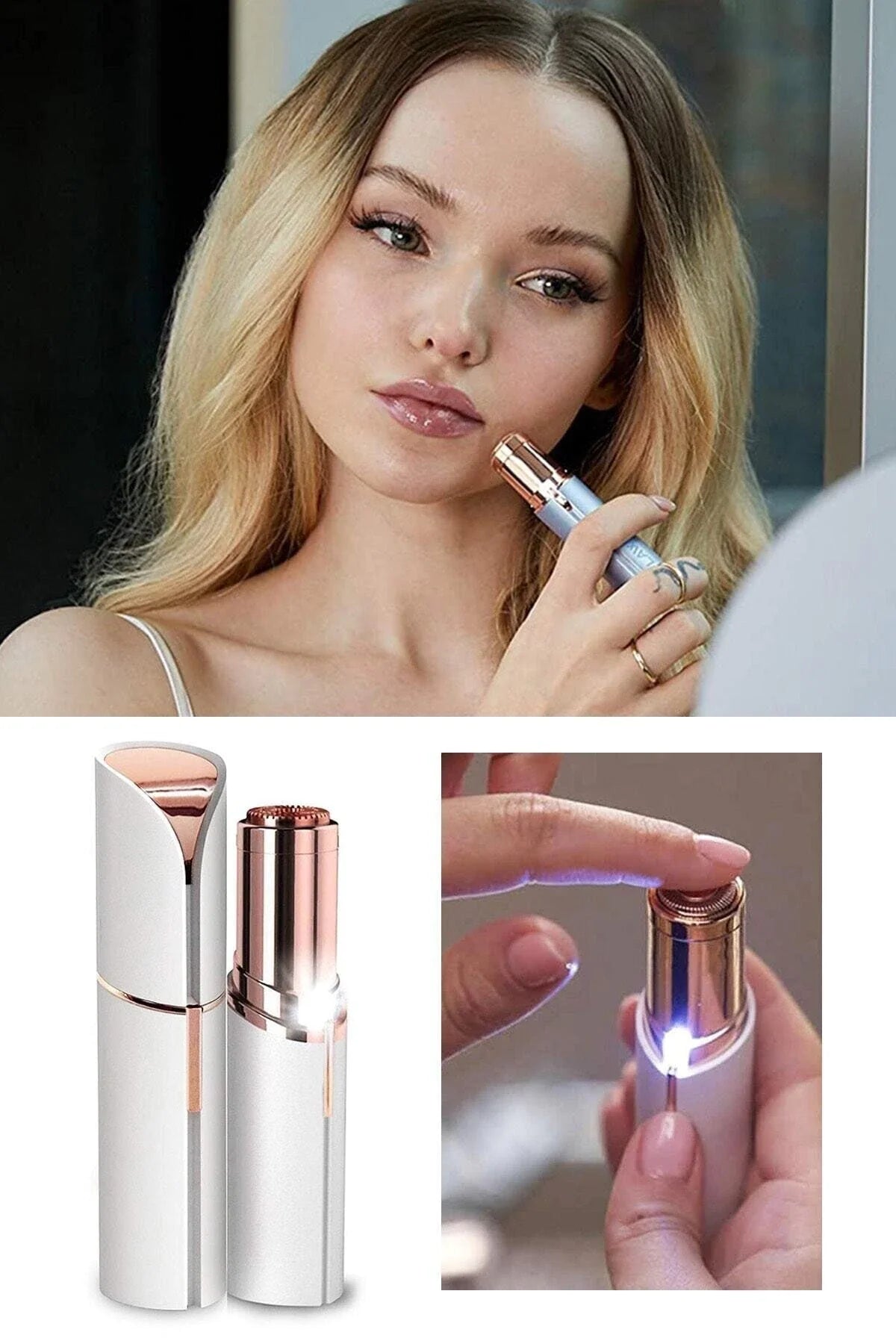 Remove Faceless Hairs With Flawless Facial Chargeable Usb Charging Epilator Face Hair Removal Lipstick Shaver