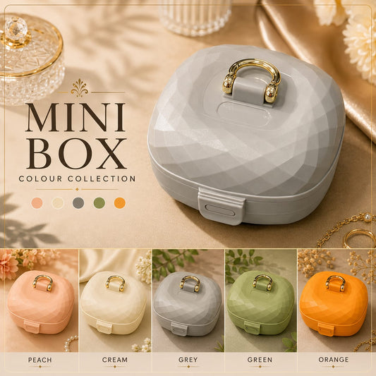 Luxury Portable Jewelry Organizer Box – Travel Ring, Earring & Necklace Storage Case