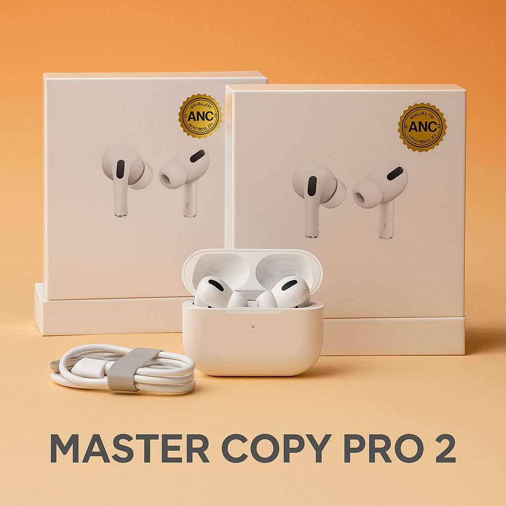 : Pro 2nd Gen Master Copy Earbuds | Active Noise Cancelling Wireless Earphones with Box & Cable