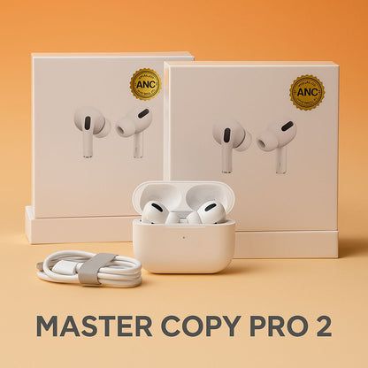 : Pro 2nd Gen Master Copy Earbuds | Active Noise Cancelling Wireless Earphones with Box & Cable