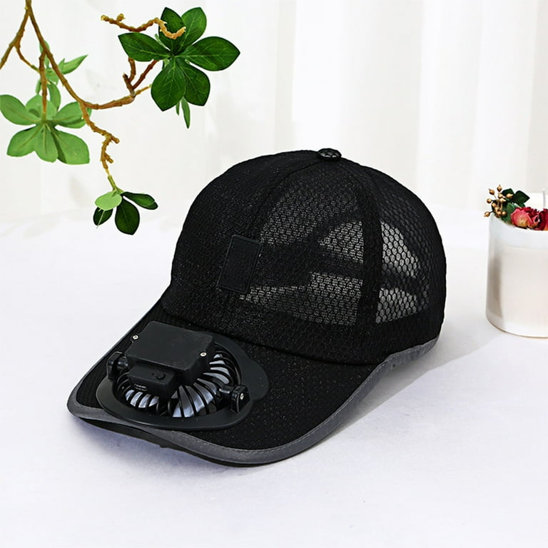 Summer Cooling Fan Baseball Cap | Breathable Mesh Sun Hat with Built-in Fan