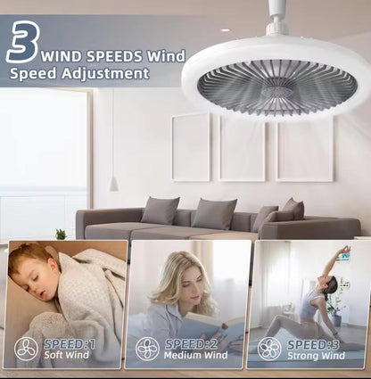 Smart LED Ceiling Fan Light | Remote Controlled Dimmable Light & Cooling Fan
