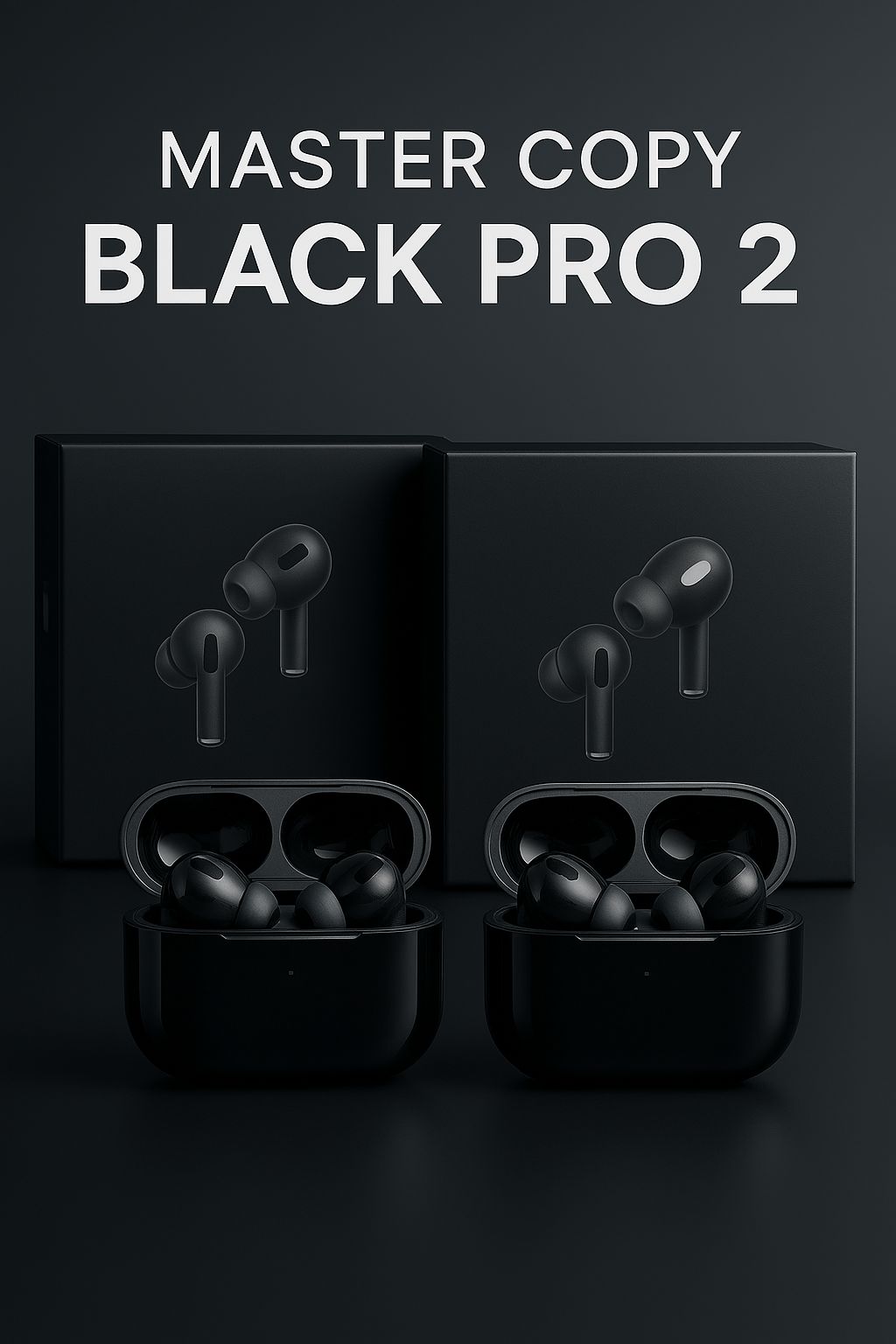: Pro 2nd Gen Master Copy Earbuds | Active Noise Cancelling Wireless Earphones with Box & Cable
