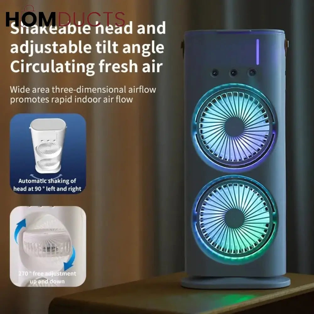 Double Headed Ice Mist Fan