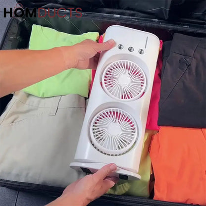 Double Headed Ice Mist Fan