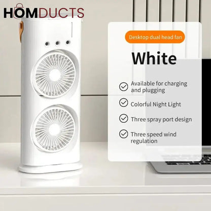 Double Headed Ice Mist Fan