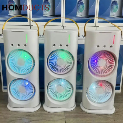 Double Headed Ice Mist Fan