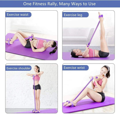 Tummy Trimmer – Foot Pedal Elastic Resistance Band (Random Color)