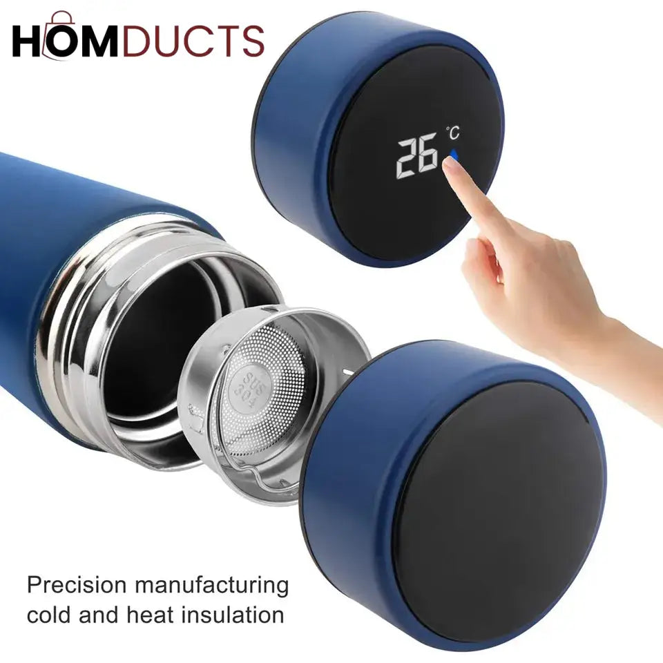 Smart LED Temperature Display Thermos Bottle – 500ml